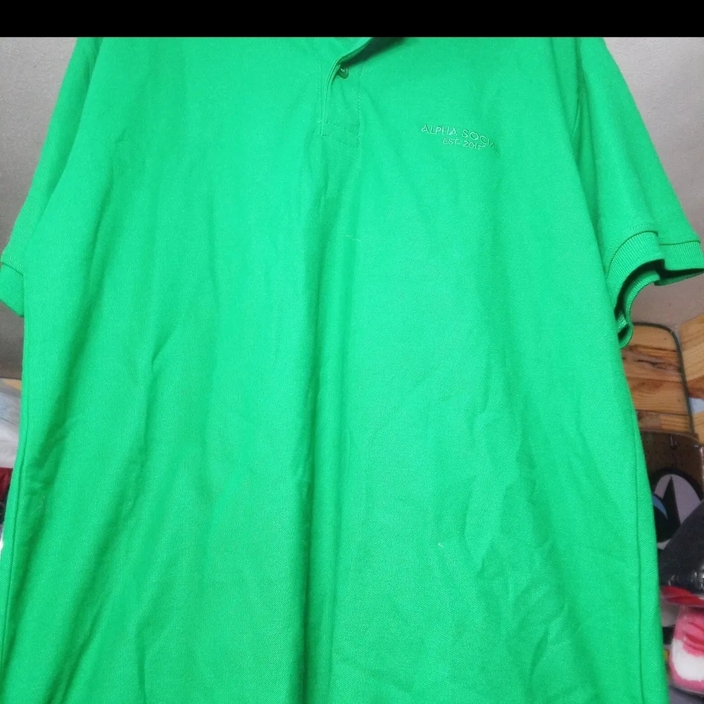Alpha Social Polo Shirt Small